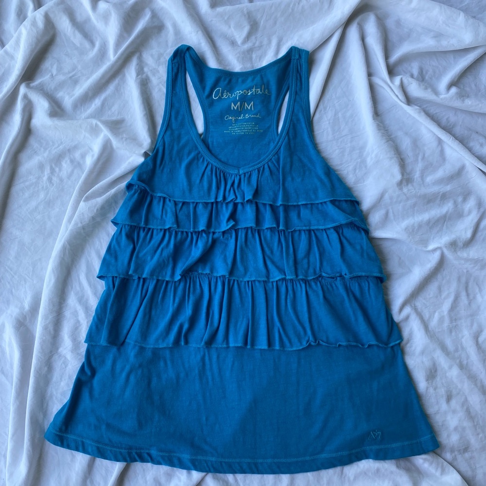 Aeropostale Blue Racerback Tank